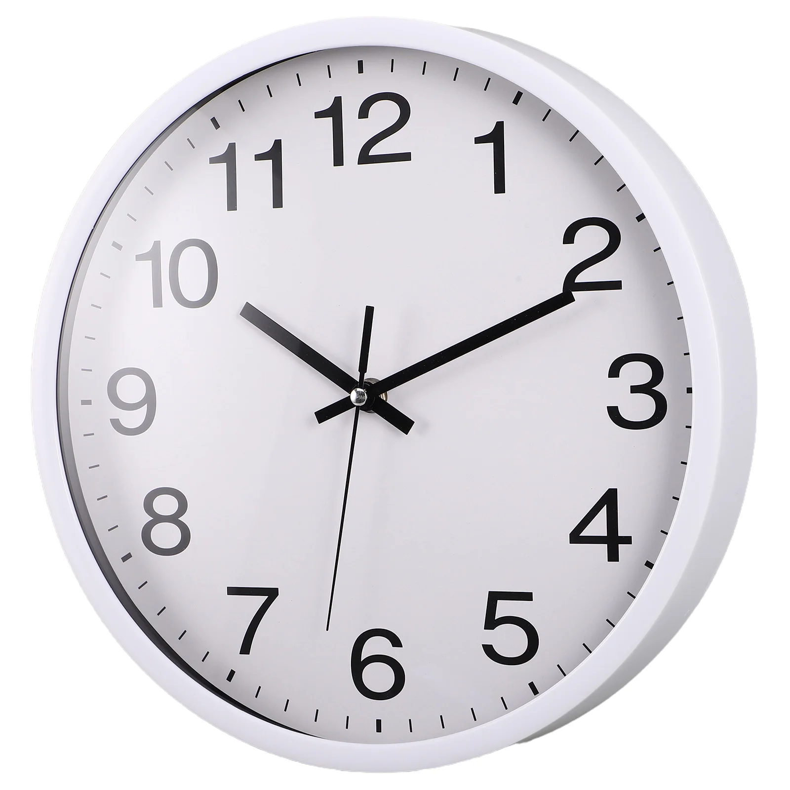 

Simple 12 Inch Wall Clock Silent Bedroom Decor Farmhouse Home Office Living Room Space Saving Precise Timekeeping Clear Display