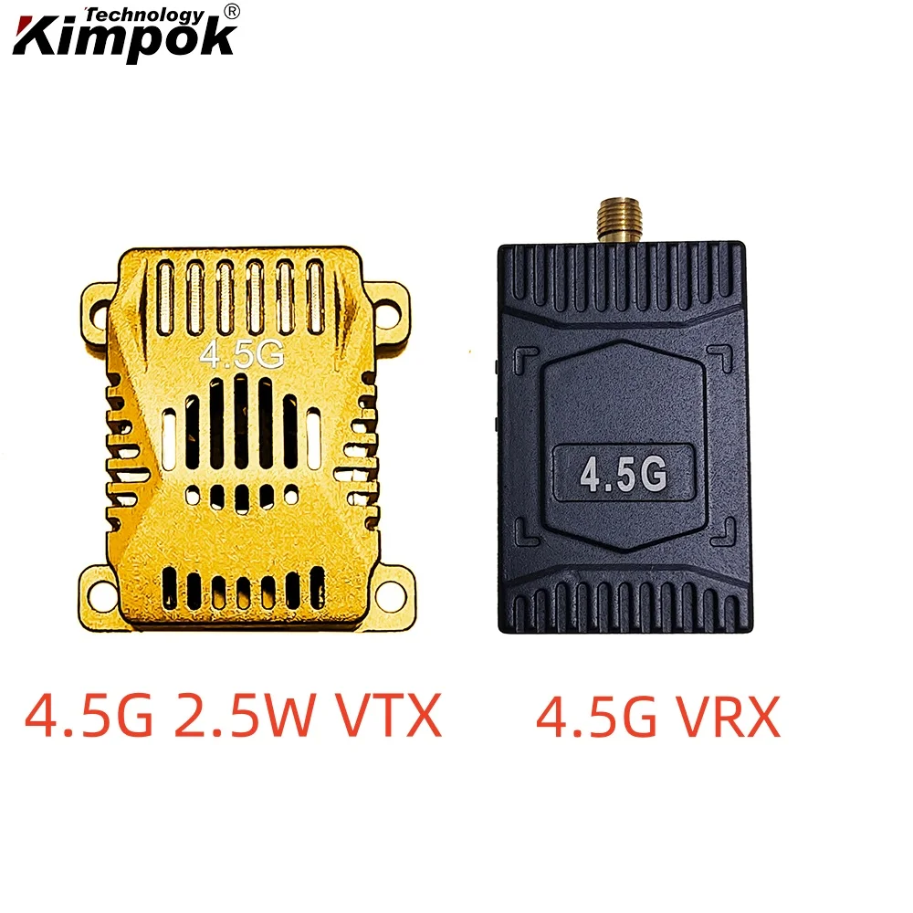 4.5G 2.5W FPV VTX VRX Wireless Image Transmission 4.5Ghz Time Traveling Machine Simulated Transmitter Receiver Kit FPV UAV Parts