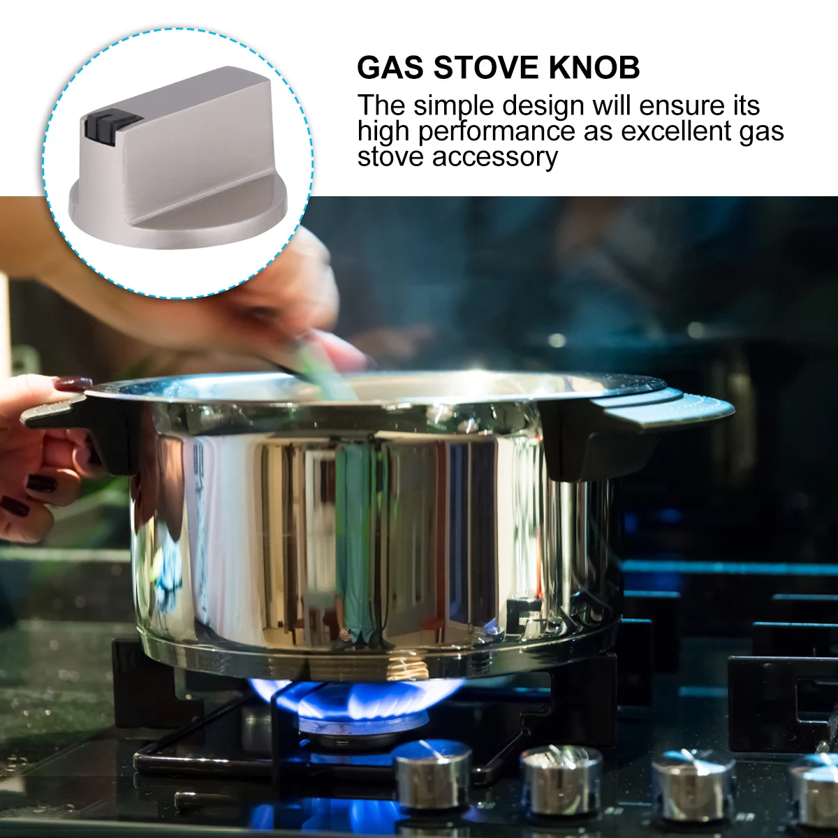 

3 Pcs Gas Stove Knob Knobs Replacements Universal Cooking Utensils Metal Switch