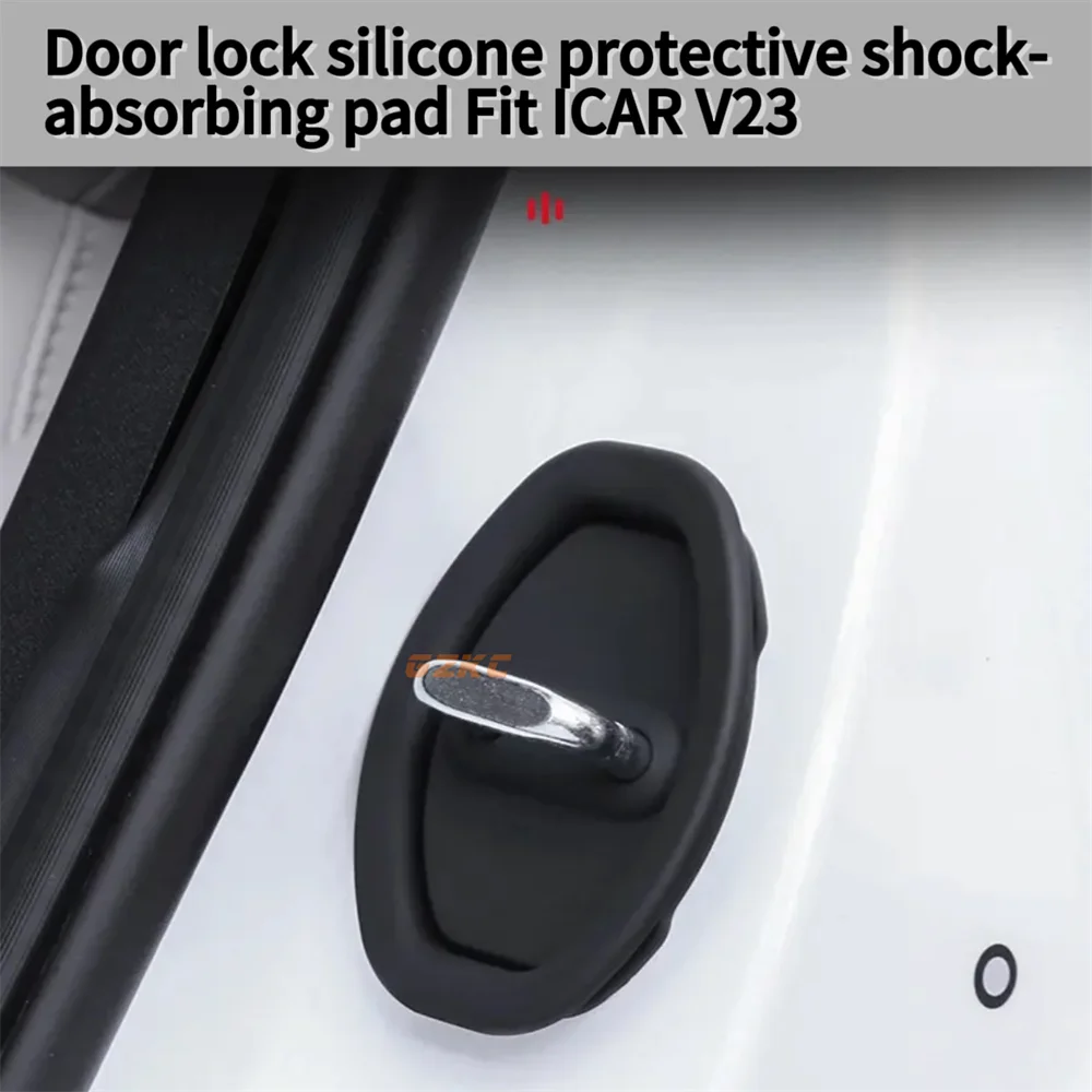 

Car Door protective cover door lock buckle protective cover soft silicone automotive supplies Fit Chery ICAR V23 2024 2025