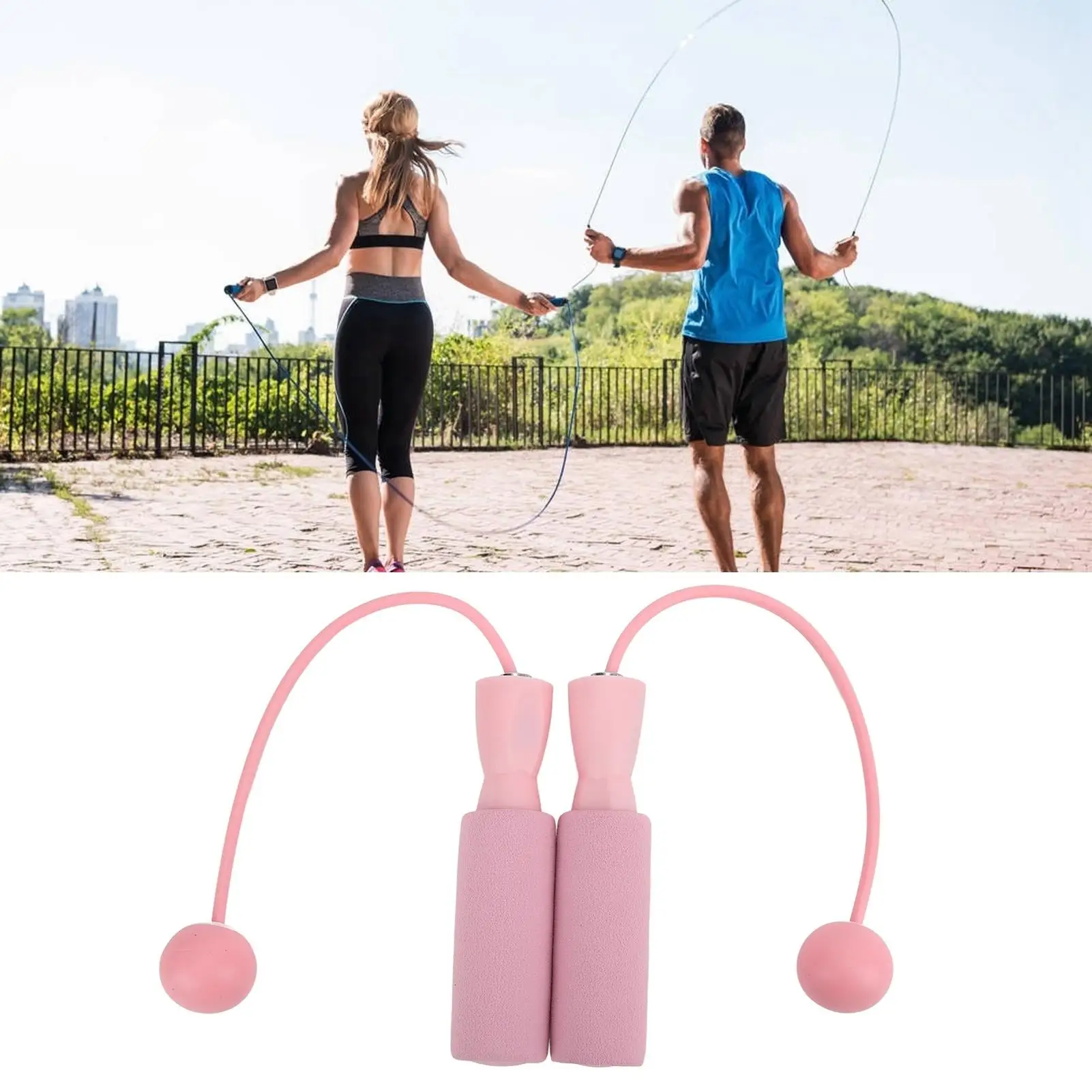 Portable Cordless Jump Rope - Ropeless Fitness Equipment for Quick Workouts & Weight Loss