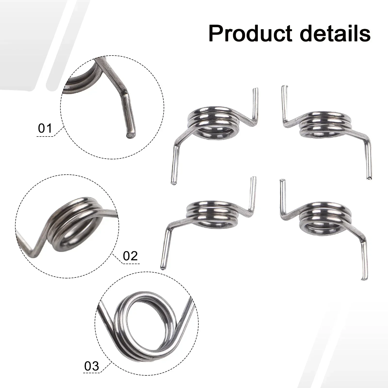 4x Door Lock Spring Set L&R For Mercedes W203 W211 W209 C / E / CLK Class Flat Wire Door Lock Handle Spring Coil Tools For Door