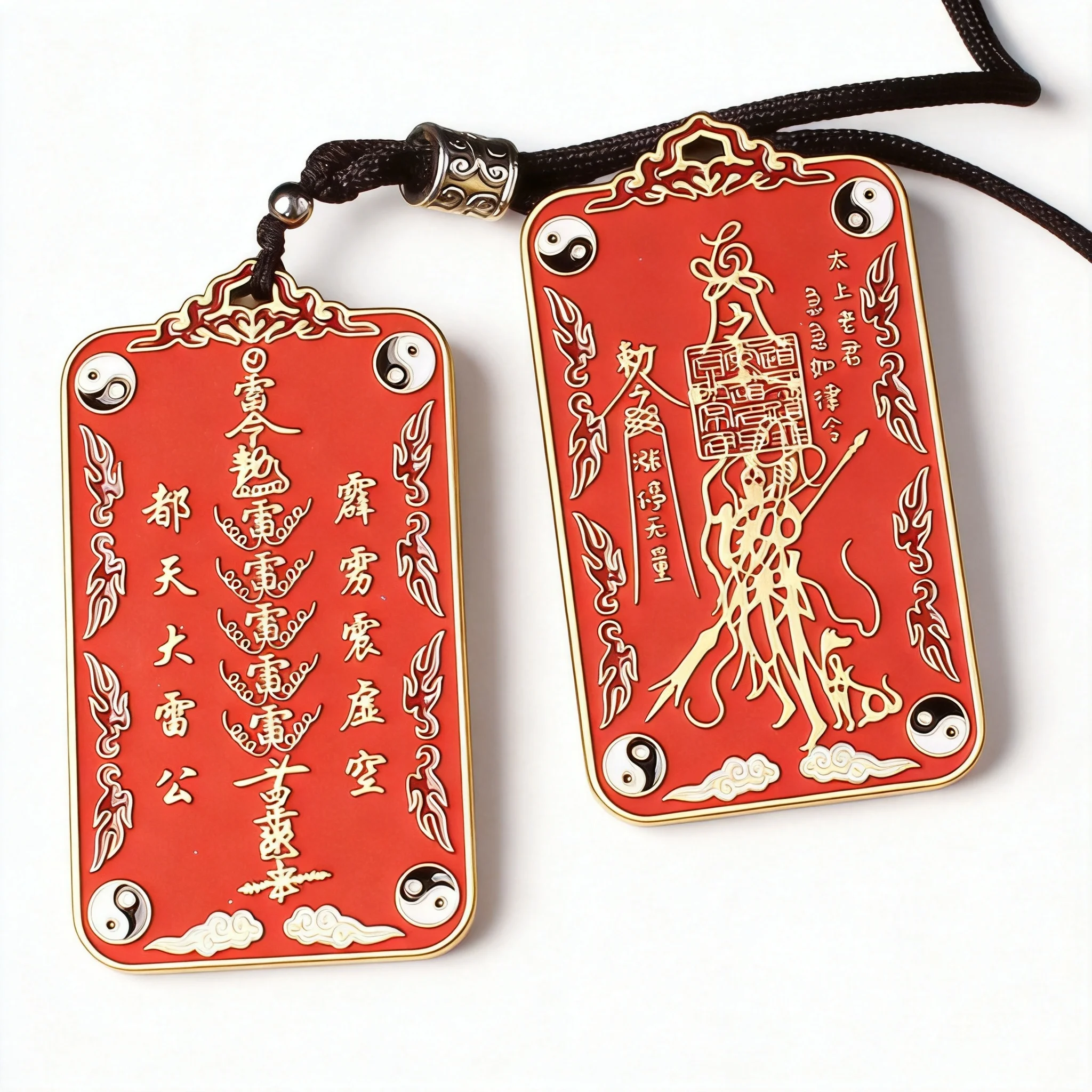 YNO Pendentif Bagua Traditionnel Chinois en Laiton, Porte-bonheur, Amulette Attirant la Fortune, Collier de Protection pour Hommes, Bonne Bénédiction et Richesse
