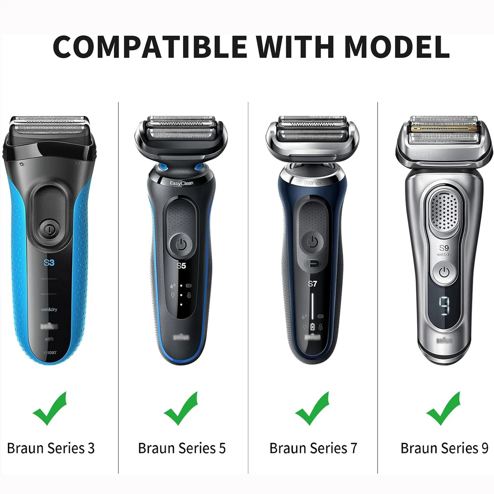 Travel Case Replacement Fit for Braun Series 3 / 5 3040s 3010S 5018s 5140s Electric Razor Shaver