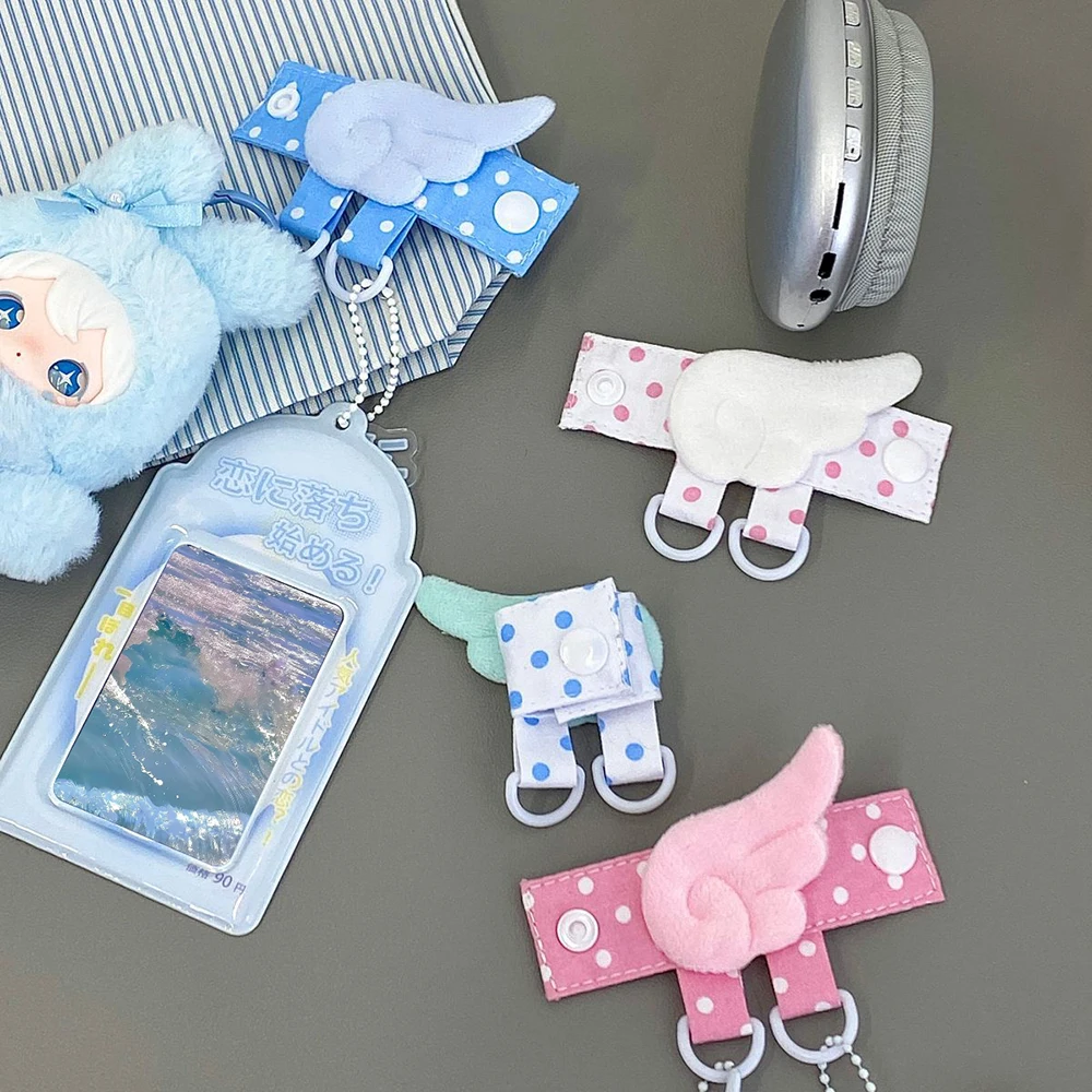 

Kawaii Plush Wing Bag Strap Extender Cute Star Bag Strap Extender With Double Ring Bag Organizer For Kpop Photocard Holder
