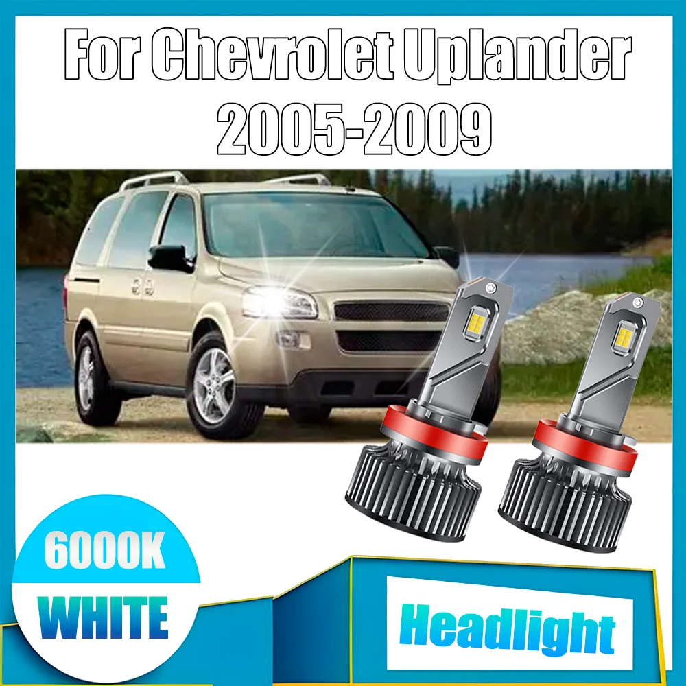 

2X 35000LM Auto Turbo Lamp Canbus No error H11 H8 H9 LED Headlight LED Headlamps 6000K White For Chevrolet Uplander 2005-2009