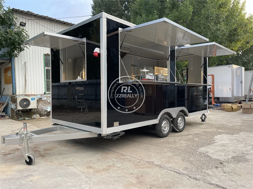 

Street Coffee Ice Cream Cart Mobile Restaurant Catering Trailer Mobile Kitchen Bakery Waffle Turkey Food Truck for Sale