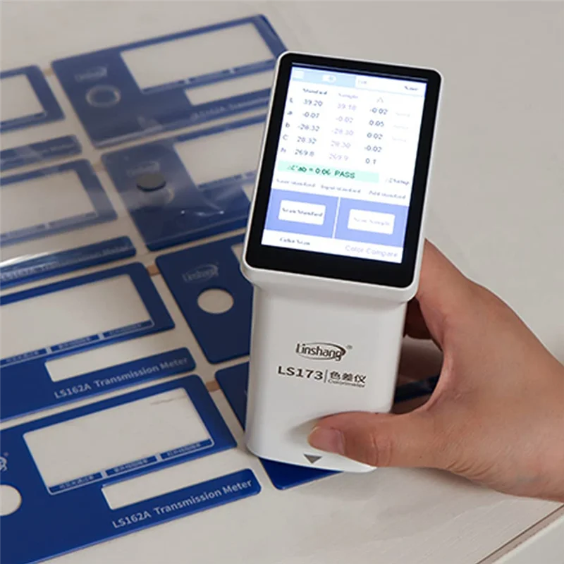 

Linshang LS173 Touch Screen Colorimeter For Coating Plastic Paint Color Measurement Comparison