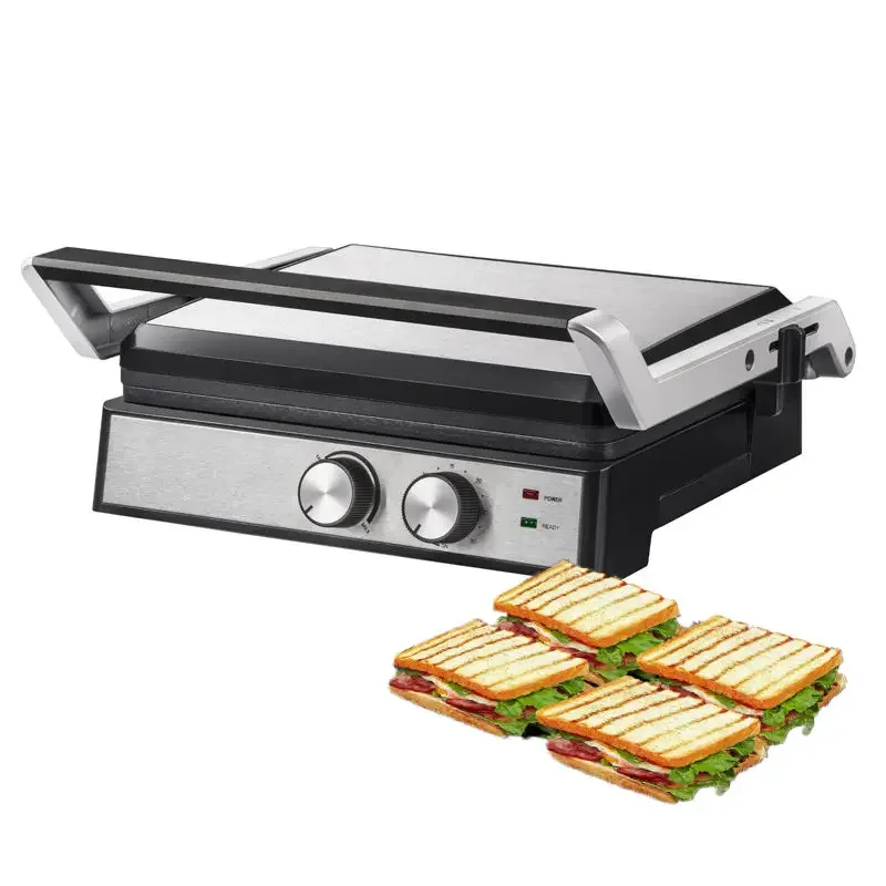 Mini Churrasqueira Elétrica, Aparelho De Cozinha Para Cozinha, Sandwich Maker, Contato Panini Press, 6 8 Fatia, preço De Fábrica