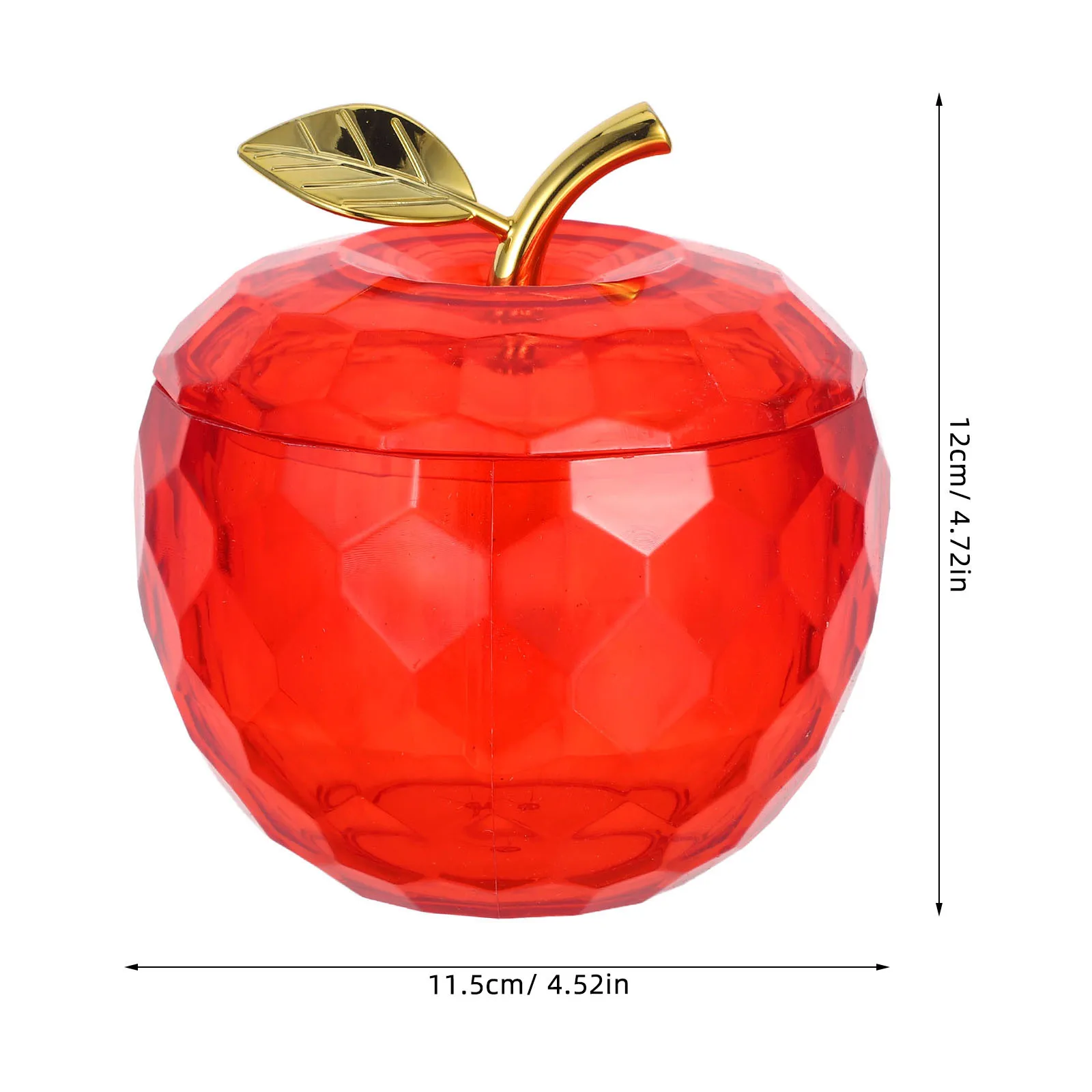 صناديق تخزين حلوى عيد الميلاد، حاويات بلاستيكية على شكل تفاحة حمراء مع أغطية لعلاجات العطلات، هدايا الحفلات والفصول الدراسية