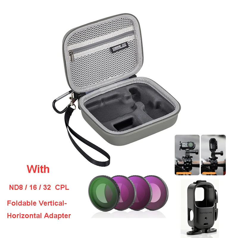 Draagtas Reistas met polsband voor DJI OSMO Nano Camera-accessoire Opbergtas PU-handtasdoos voor standaardversie