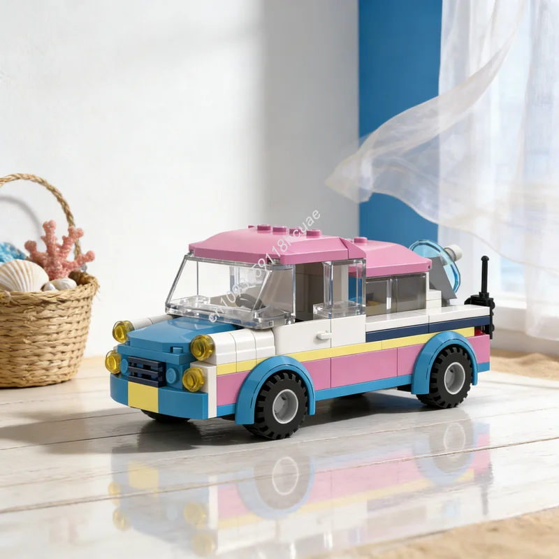 

133pcs MOC Alternate Pickup Carrying Cage Juniors Friendse Model Building Blocks Architecture Toy Christmas Gifts Brick Kids