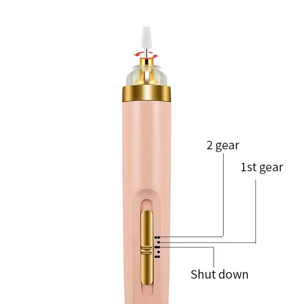 الكهربائية مسمار طاحونة آلة تلميع الأظافر مع ضوء المحمولة مصغرة الكهربائية مانيكير الفن القلم أدوات مع حقيبة لإزالة هلام