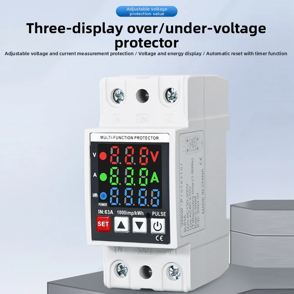 

For Home Use Energy Meter Adjustable Over Under Voltage Protection Compact and Suitable for Multiple Locations