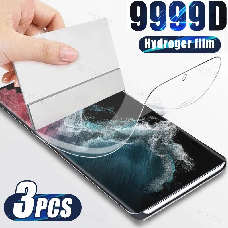 3PCS Screen Protector Hydrogle Film For Realme V50s Narzo 60x 60 Pro N53 N55 TG5 240W 11x C51 C53 lndia 11 Pro 10T C33 2023 C55