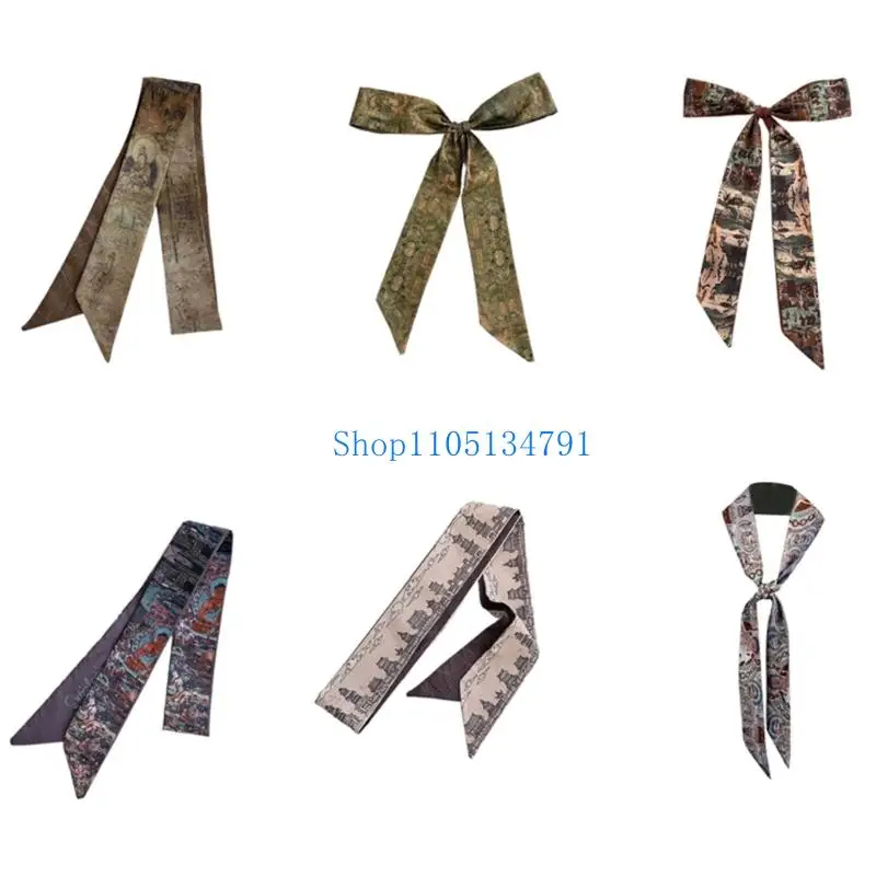 

98 км стильная экзотическая шарф -шейка для женщин, регулируемый размер фото реквизит шелк, ощущение разноцветного шарфа фото