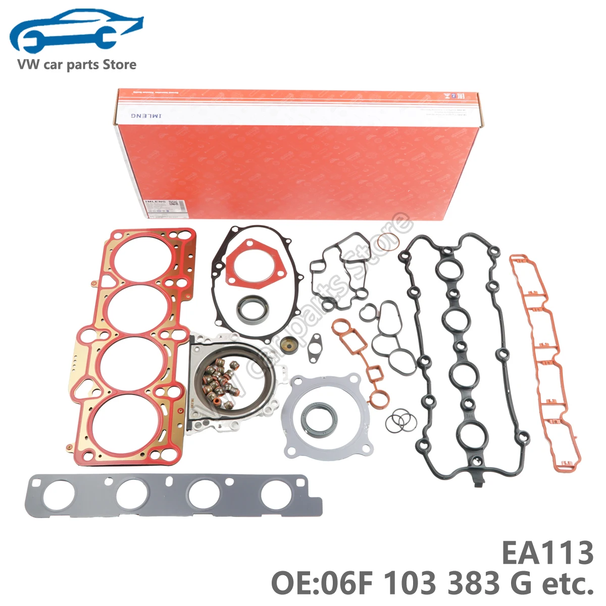 

EA113 Engine Gasket Overhaul Kit For A3 A4 A6 Golf Jetta Leon 06F103383G,06F103483D,06L109675C,038103085C,038103085E