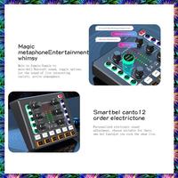 ZIZI M8 Sound Card Live Broadcast Audio Interface Podcasting Device Caster With Premium Mic Preamplifier Sound Card Easy Install