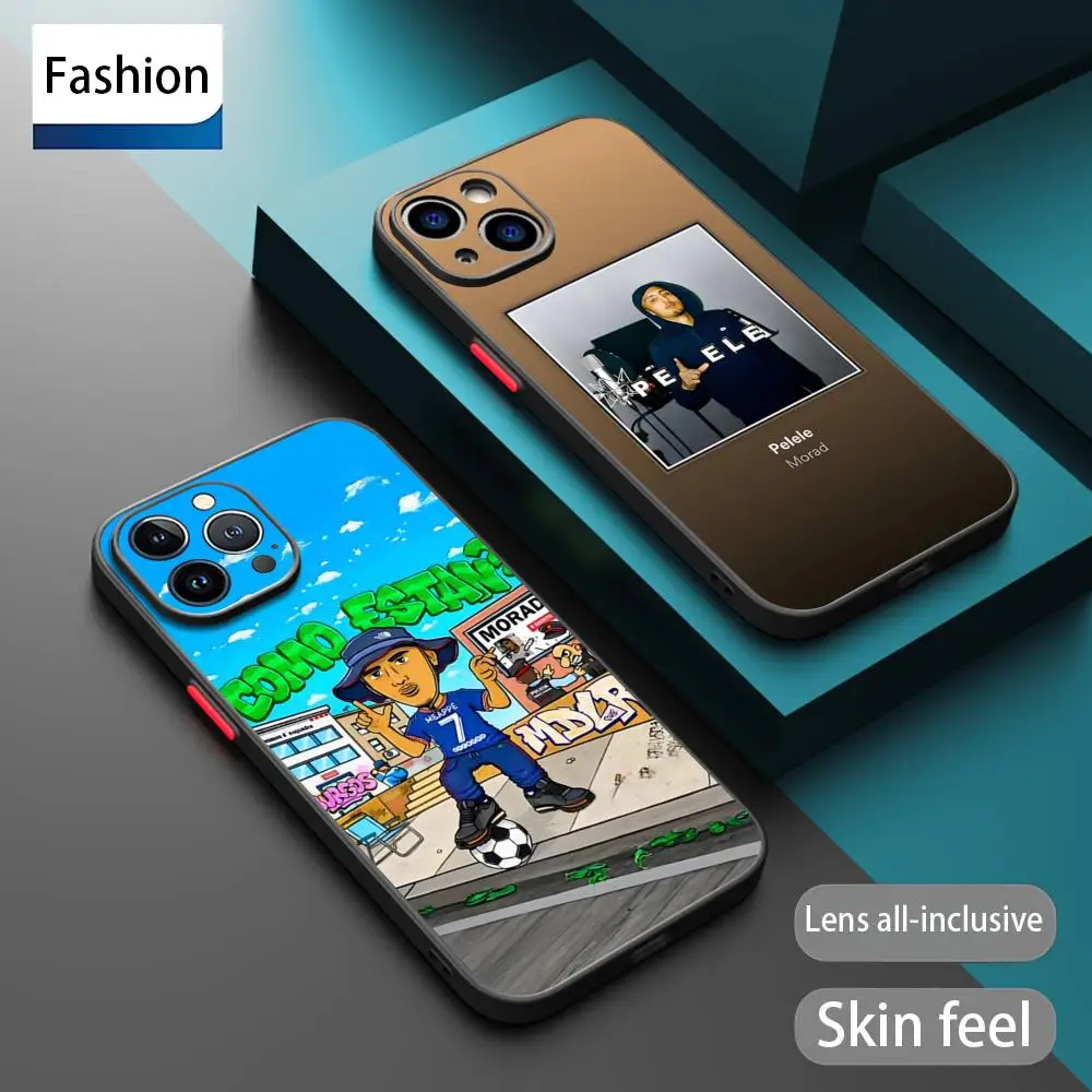 Чехол для телефона Morad El Khattouties для iPhone 17, 16, 15, 14, 13, 12, 11 XS Plus Mini Pro Max, устойчивый к падению, матовый, полупрозрачный