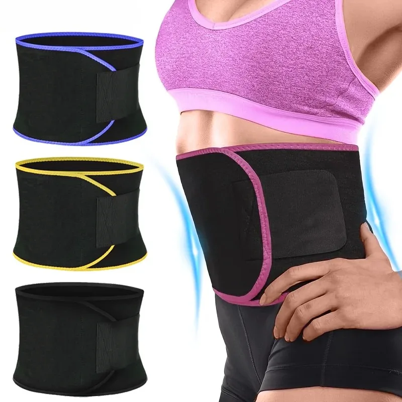 Cinturón de Soporte Lumbar Deportivo para Correr, Duradero, Quema Grasa Abdominal, Cinturón de Entrenamiento, Conjunto de Sauna, Faja Reductora de Cintura