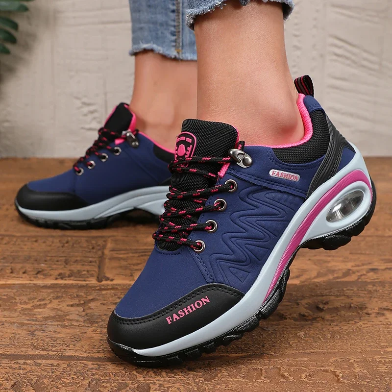 Women's Sports Shoes - Lightweight Comfortable Stylish High-quality Design 2025 Thick Sole  Cushion Walking and Jogging Shoes