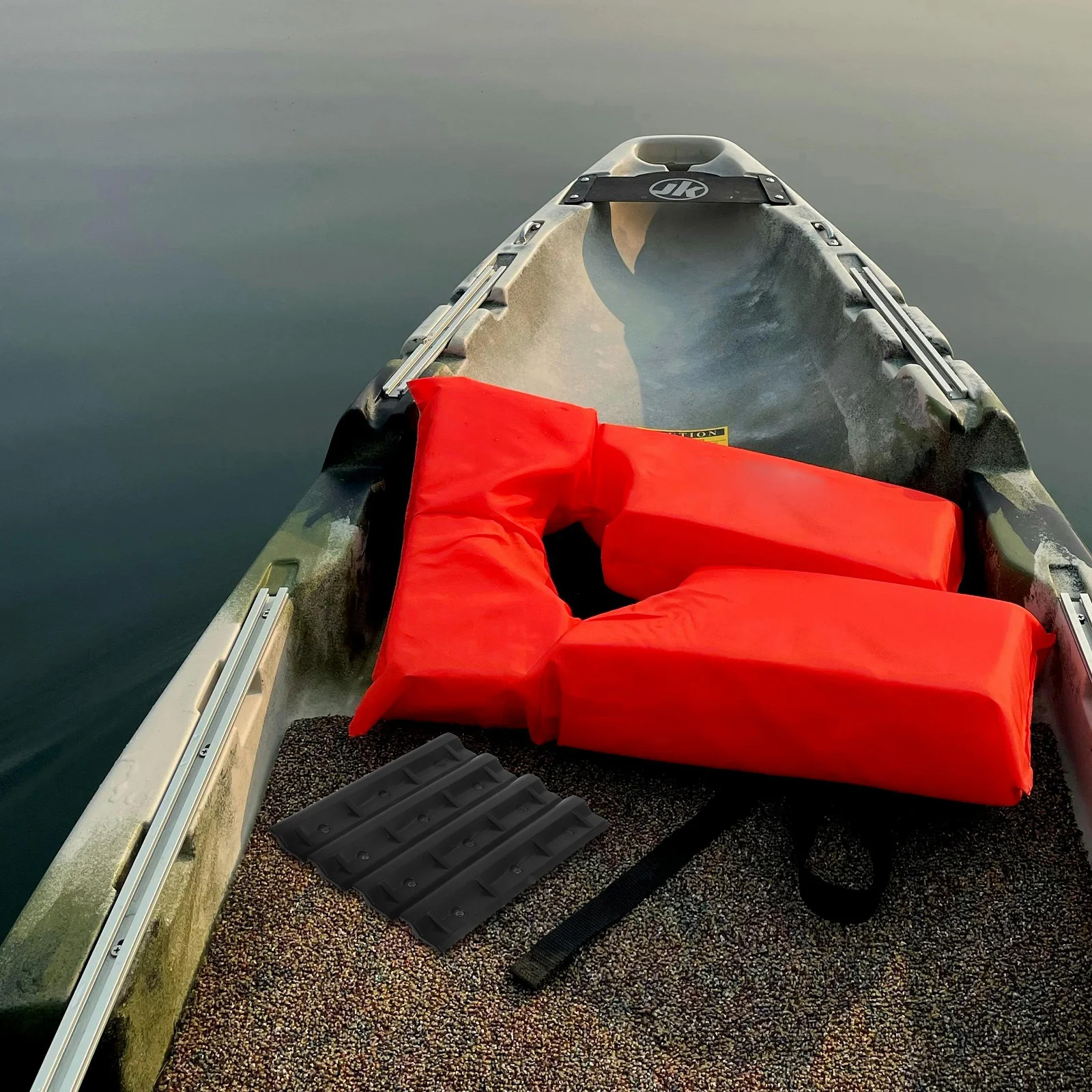 4 قطعة مقعد القارب السنانير العالمي كاياك كليب بين قوسين إعداد سريع دعم مستقر ل زورق قابل للنفخ يخت مغامرات الصيد