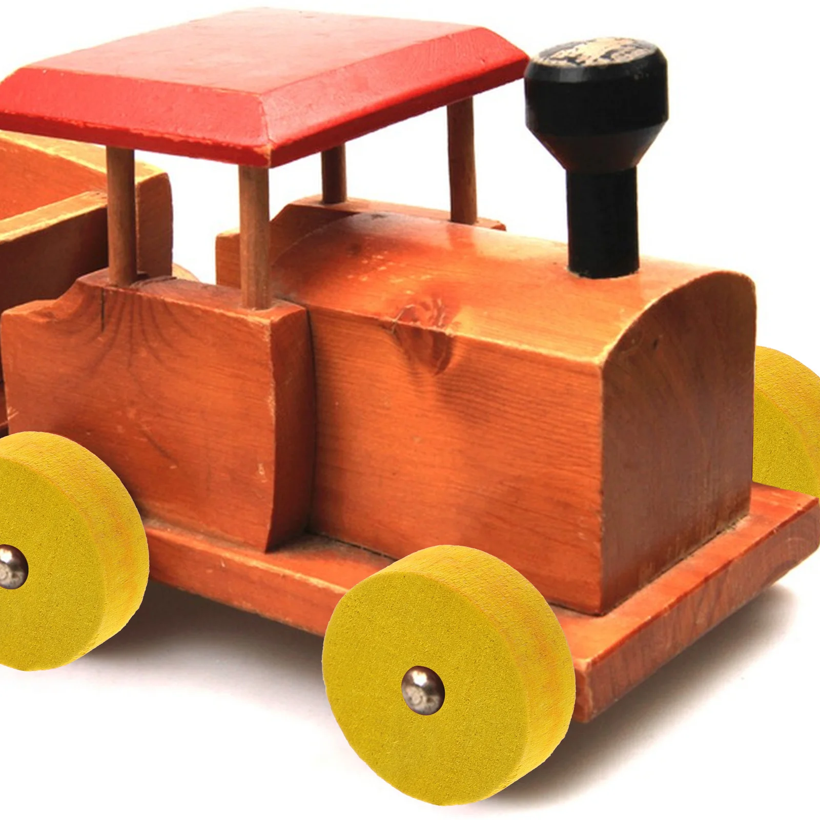 

10Pcs Round Wooden Craft Wheels Sturdy Smooth Surface DIY Handmade Car Accessories for Creative Wood Rolling and Decor Projects