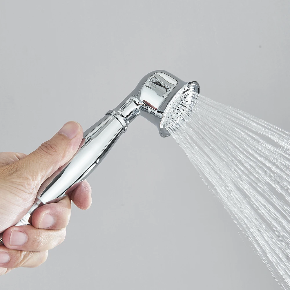 الكروم دش يدوي السيراميك يده رئيس النحاس قوس 150 سنتيمتر دش خرطوم صنبور رئيس ملحقات الحمام للحمام