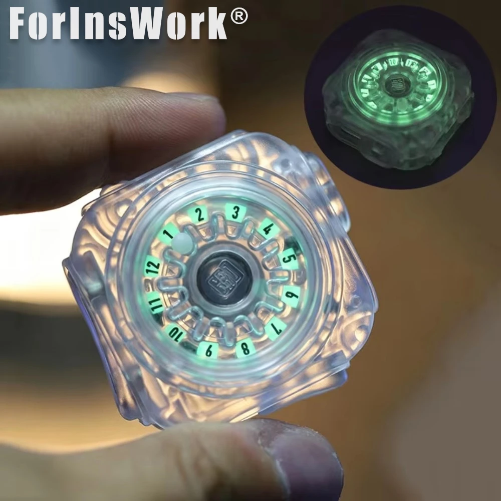 Gao Studio Noctilucent Fidget Master Collective Toys Fidget Slider Desk Toys Fidget Spinner Edc Gadgets Spinning Toy