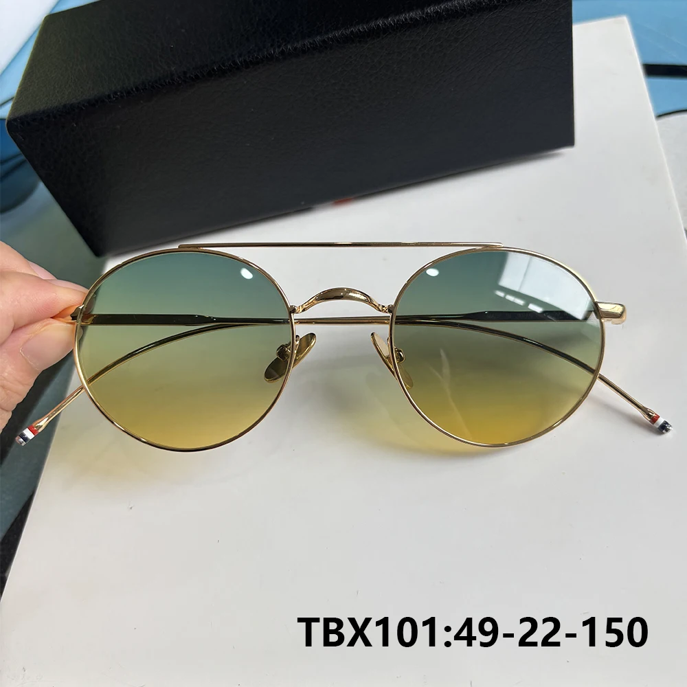 

New York Men Pilot Polarized Sun Glasses Frame TBX101 Titanium Ultralight Women Anti-glare Driving Sunglasses Color Spectacles