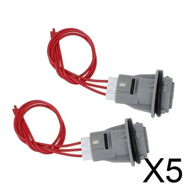 

Turn Signal Light Harness Plastic Auto Connector 3-wire Kit Front Bulb Socket for Honda Accord CRV TL Replacement