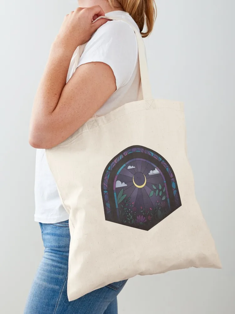 Midnight Stained Glass Window Tote Bag Canvas bag the tote bag large size bags shopper bags for women