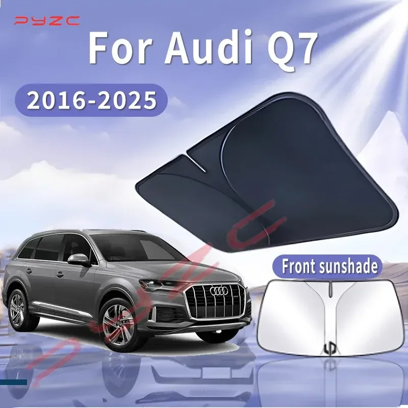

Car Sun Visor For Audi Q7 2016~2025 2018 2020 Front Windshield Sunshade Heat Insulation Summer Cooling Auto Accessories Foldable