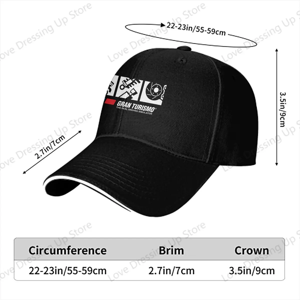 New Gran Turismo Racing Game Men Women Baseball Caps Tune Up Shop Colored Truck Driver Hat Running Hats