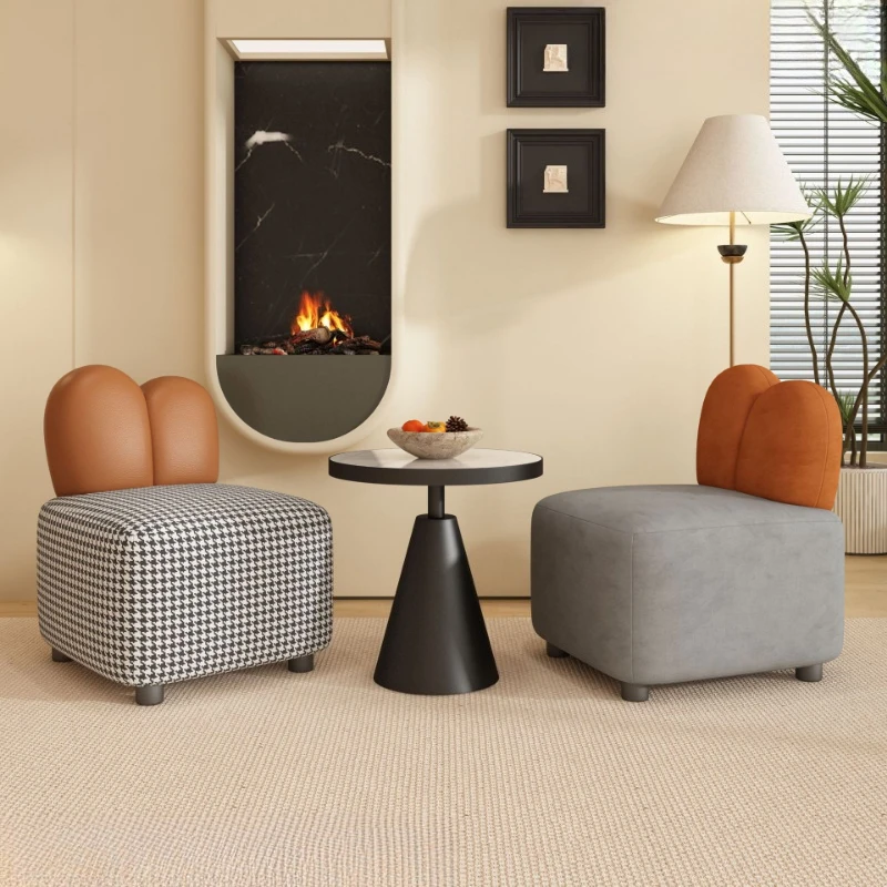 Light luxury living room balcony single sofa chair hotel clothing store homestay commercial negotiation reception
