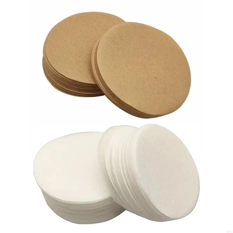 

96GF Pack of 100 Disposable Coffee Filters Round Natural Paper for Coffee Extraction