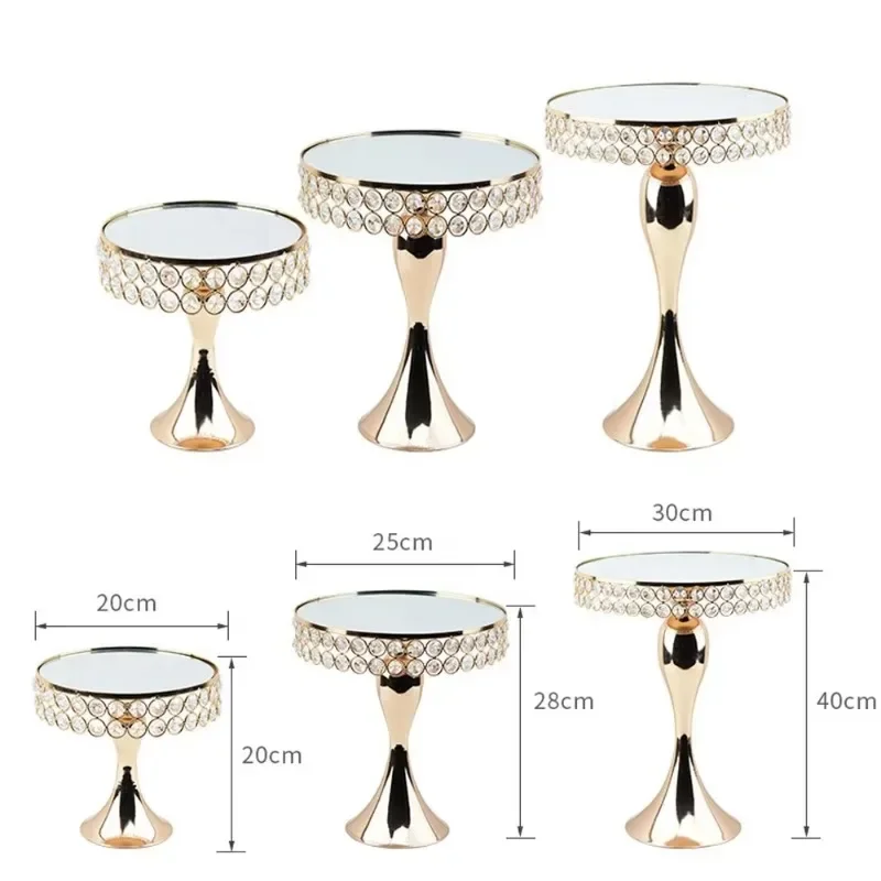 Round metal cake stand, cupcake dessert decoration display stand