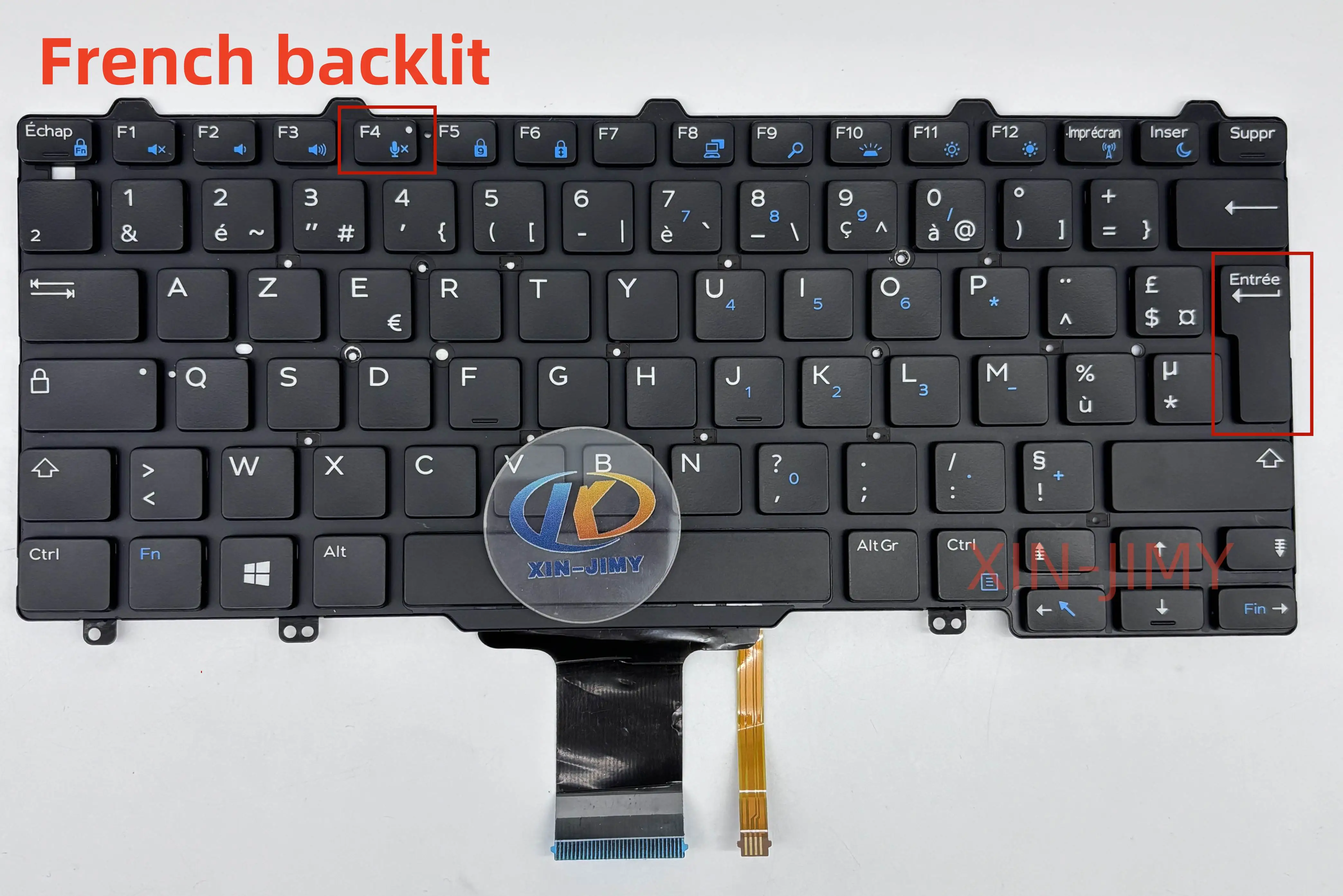 French Backlit Laptop Keyboard For Dell Latitude E7250 E5250 E7270 E5270 3150 3WN15 62C0M NSK-LMABC PK1313O1