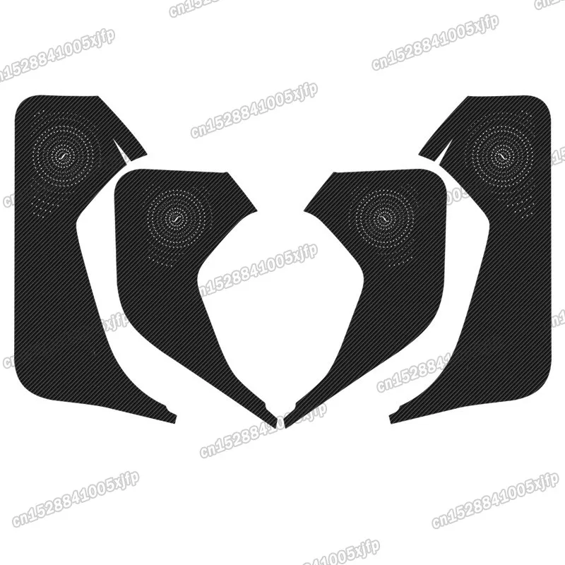 carbon fiber car door anti-kick mat protector carpet for audi q5 2009 2010 2011 2012 2013 2014 2015 2016 2017 2018 sq5 auto