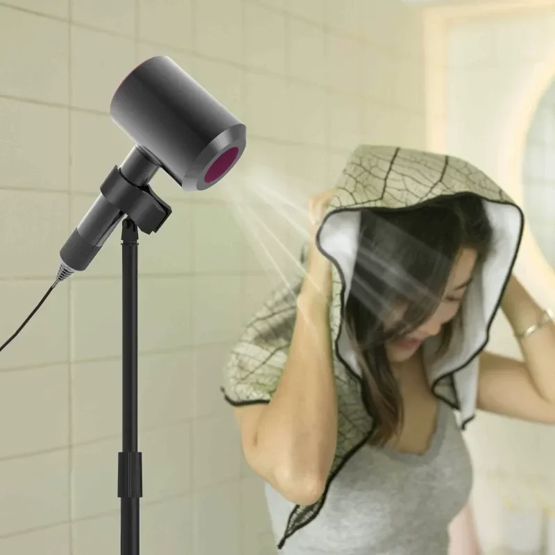 For Hair Dryer Bracket Floor to Ceiling Vertical Lazy Blowing Hair Free Hands Free Hand Holding Free Punching Hanging Shelf