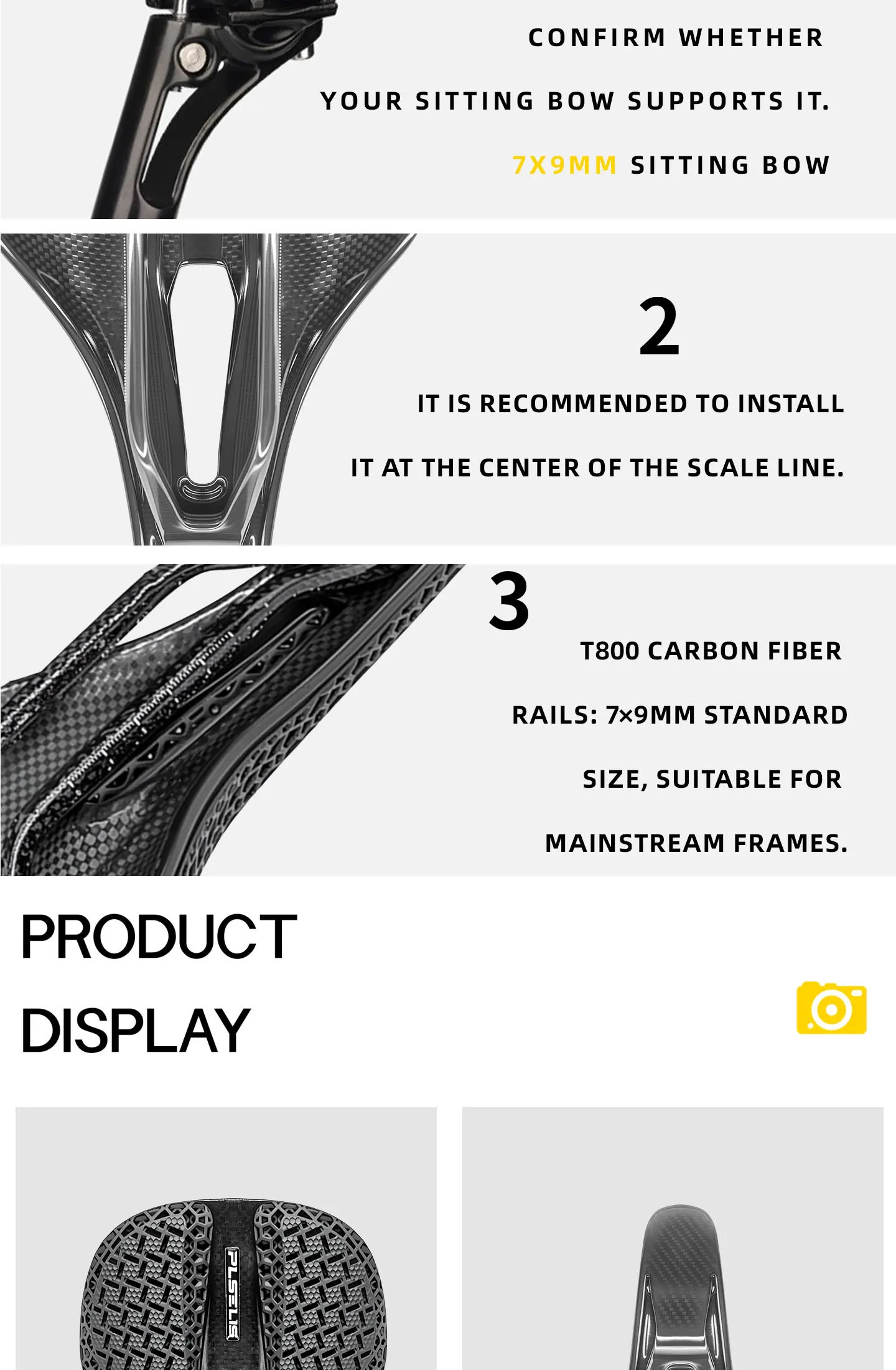 Plselis Vollcarbon-Sitzkissen, 3D-gedrucktes Sitzkissen, Rennrad-Sitzkissen, Fahrrad-Sitzkissen, Ergonomie – Detail 10