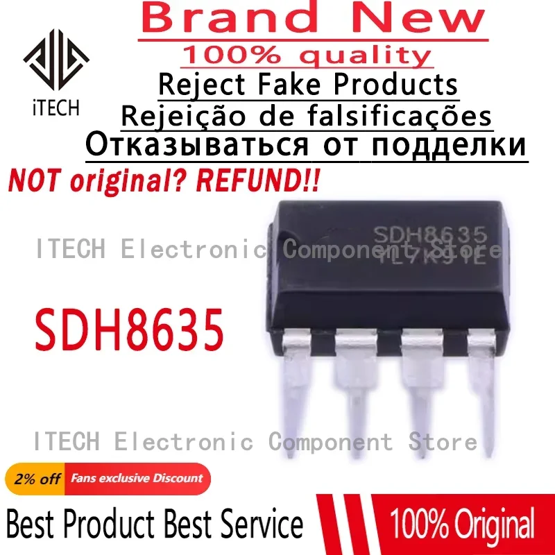 (10-50)pcs/lot Original Controller SDH8635 Sdh8635 DIP-8 Transis 100% New and Genuine