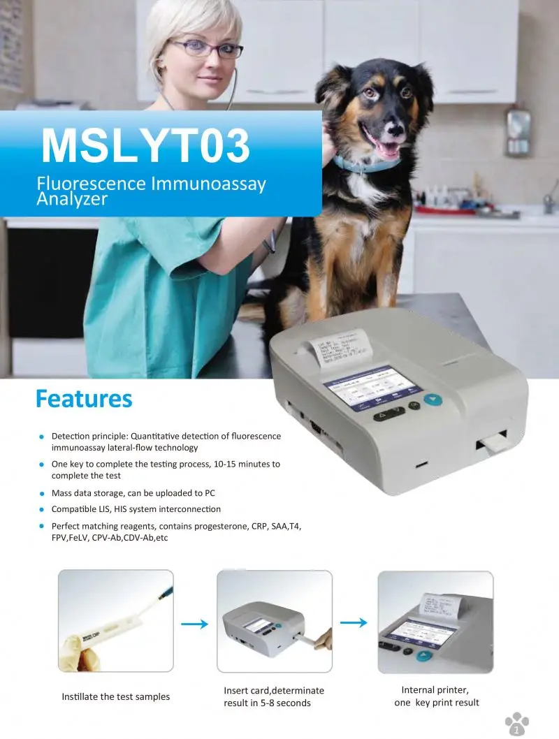 canine progesteron test  test dog progesteron analyzer canine progesteron test machine