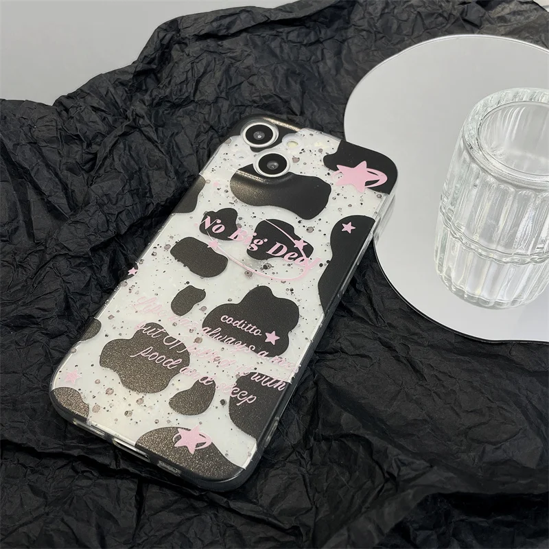 Black Spots Phone Case For iPhone 14 13 12 11 Pro Max Phone Cover