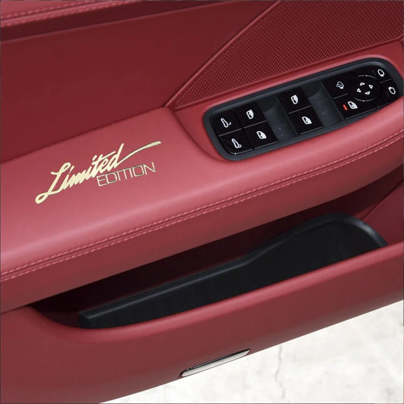 2pcs Limited Edition Emblem Metal Stickers Creative Car Body Door Window Laptop Phone 3D Decor Decal Gold/Silver Car Accessories