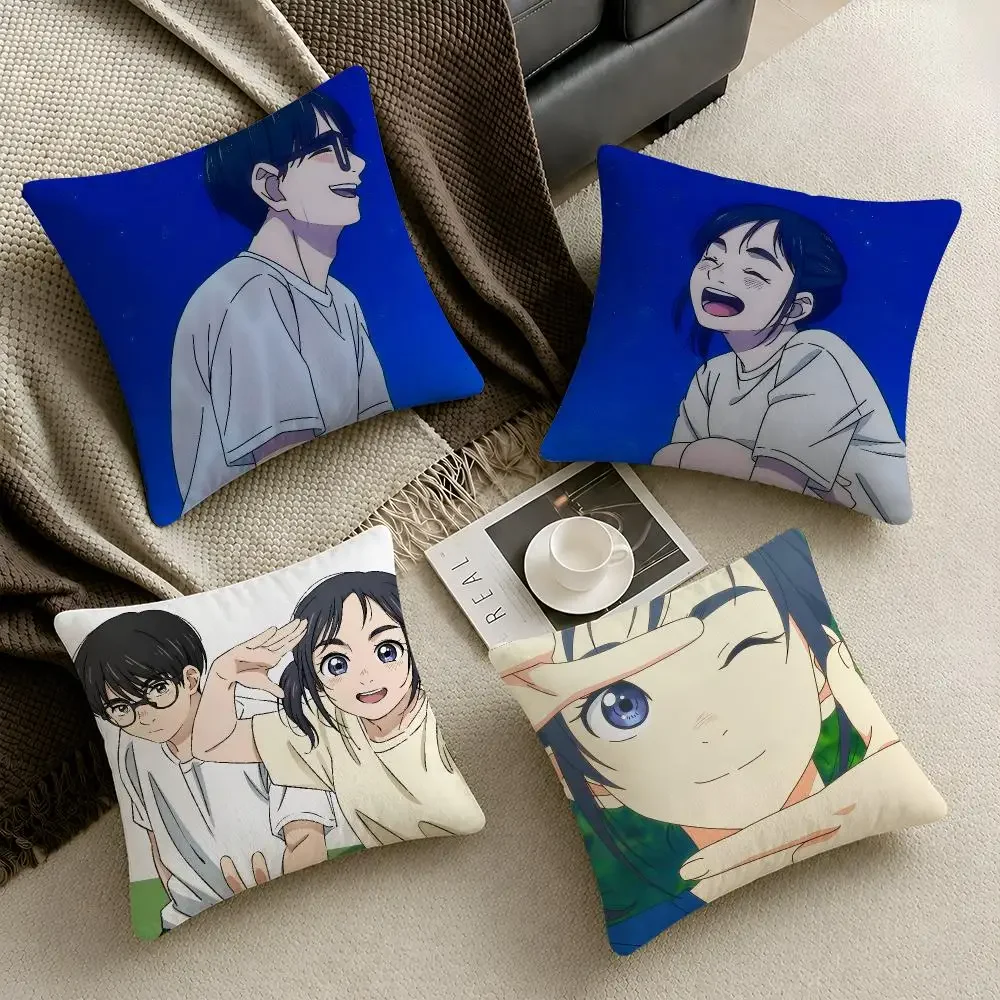 Manga Insomniacs After School Ganta Cushion Cover Throw Pillow Soft Short Plush Cozy Durable Colorfast Sofa Bedroom Home Decor