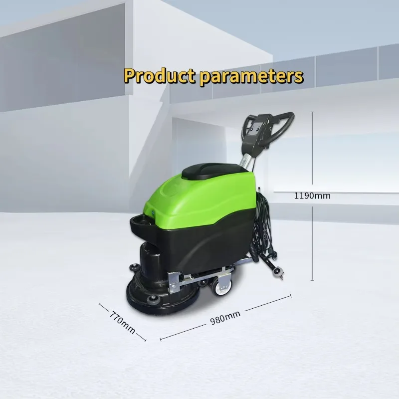 Commercial Electric Battery-Operated Walk Behind Floor Washing Machine Floor Cleaning Scrubber
