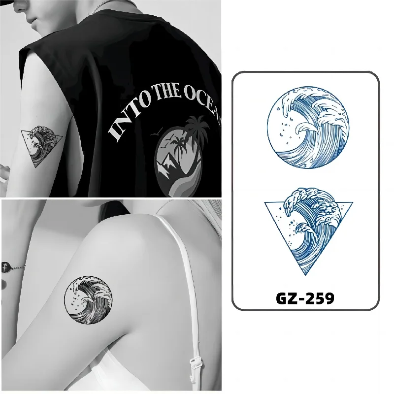 11x18cm Tattoos Temporary Waterproof Waterproof Tattoos Geometry One Unit Half Manual None Temporary Tattoos Tatoo Markdown Sale
