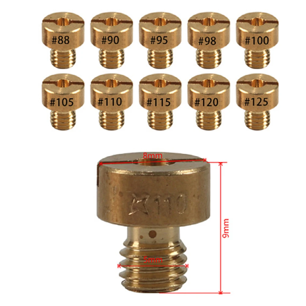 

Carburetor Jet Kit Main Jets 10pcs for Mikuni VM22 VM24 VM26 125cc 150cc 200cc 250cc for Mini Bike Dirt Bike Pit Bike ATV 88 90