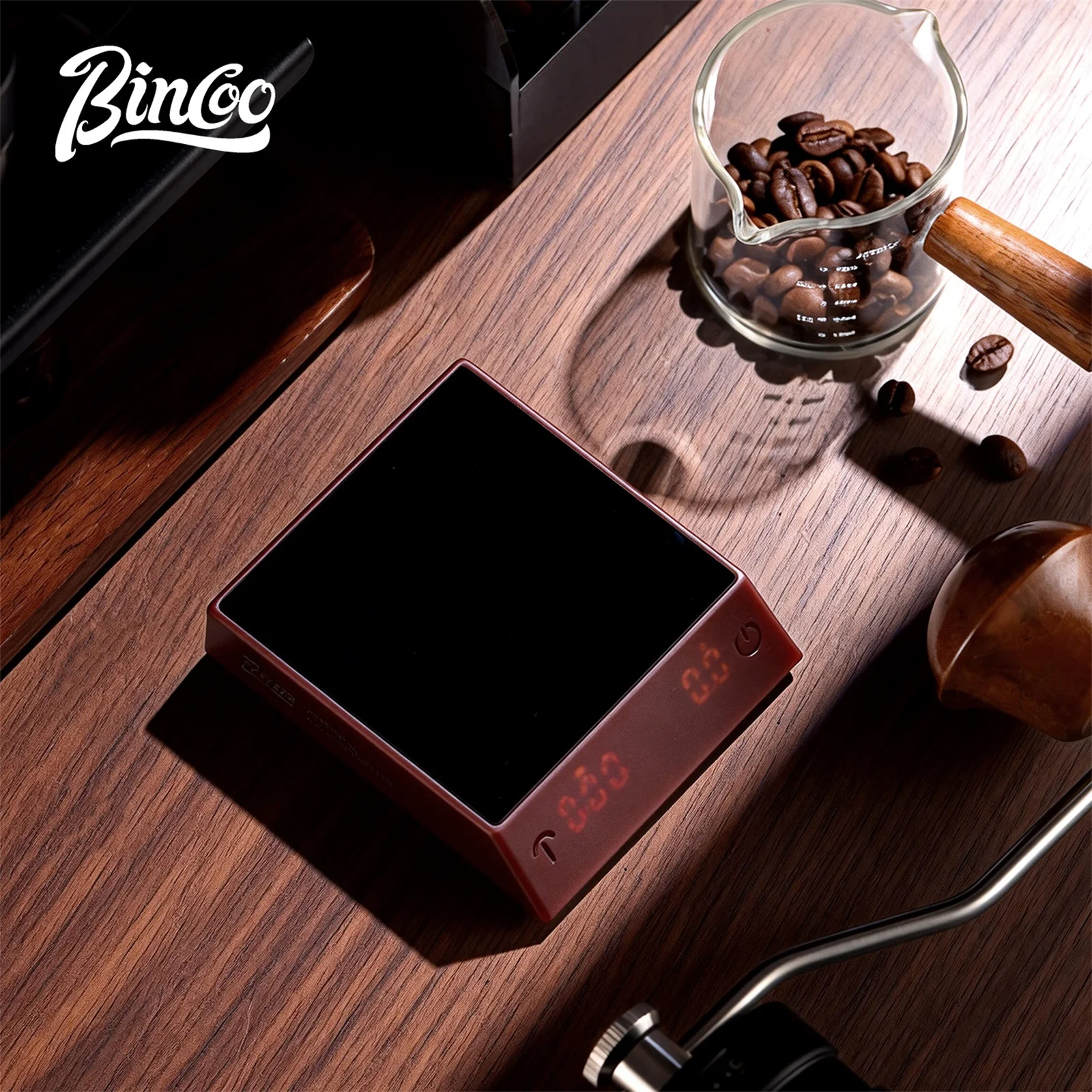 Bincoo Mini Digital Scale with Built in Timer High Accuracy Portable Weighing Tool Perfectly Tailored forPour Over Coffee Making